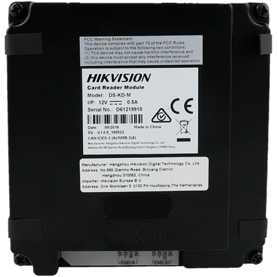 FENIVA | Hikvision - Postazione esterna modulare per videocitofono IP con lettore di schede - Serie: PVPH