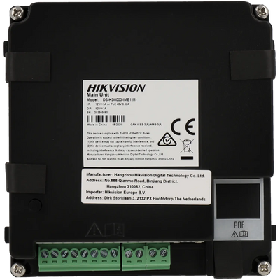 FENIVA | Hikvision - Videocitofono IP con telecamera - Uso: Interno