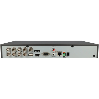 FENIVA | Hikvision - Videoregistratore 5 in 1 (HD-CVI/HD-TVI/AHD/analogico/IP) a 8 canali, risoluzione massima 2 Mpx - Serie: Acusense, Materiale: Metallo
