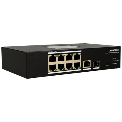 FENIVA | Hikvision - Switch cloud da 10 porte con 8 porte PoE - Installazione: Guida DIN/tavolo