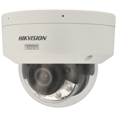 FENIVA | Hikvision - Telecamera minidome IP da 8 Mpx con ottica fissa - Angolo di visione: 108.8°, Materiale: Metallo