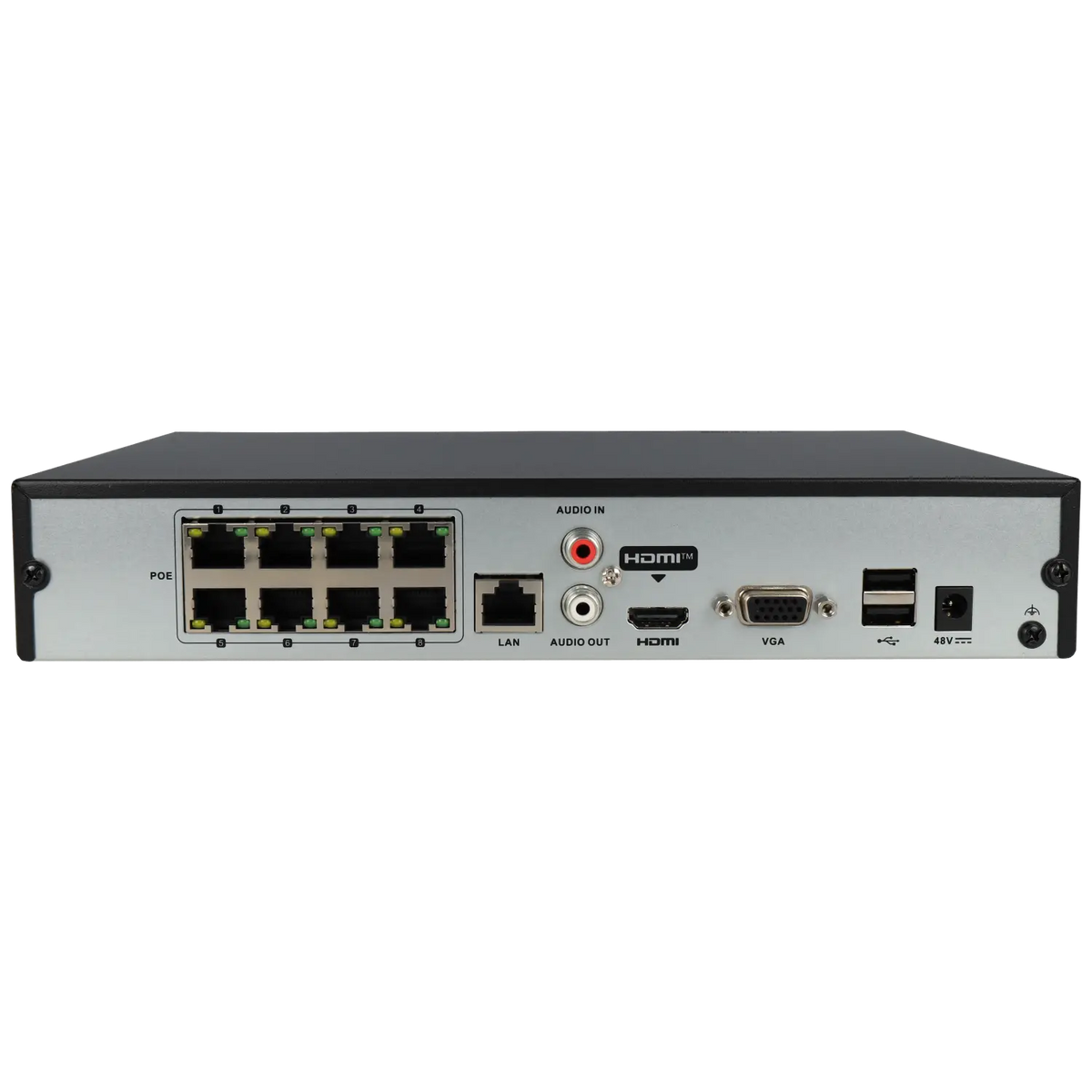 FENIVA | Hikvision - Videoregistratore IP a 8 canali, risoluzione massima 8 Mpx, 8 porte PoE - Serie: HiWatch