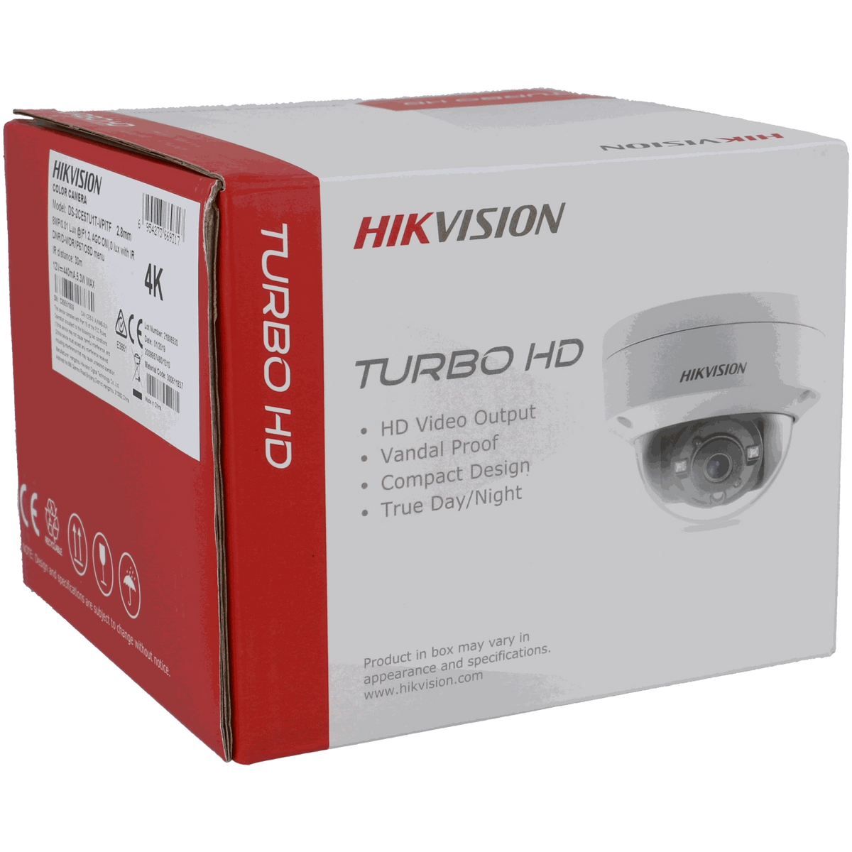 FENIVA | Hikvision - Telecamera HIKVISION PRO minidome 4 in 1 (CVI/TVI/AHD/analogico) da 8 Mpx con ottica fissa
