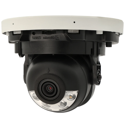 FENIVA | Hikvision - Telecamera minidome IP da 4 Mpx con ottica fissa - Angolo di visione: 104º, Materiale: Lega di alluminio, Colore: Bianco
