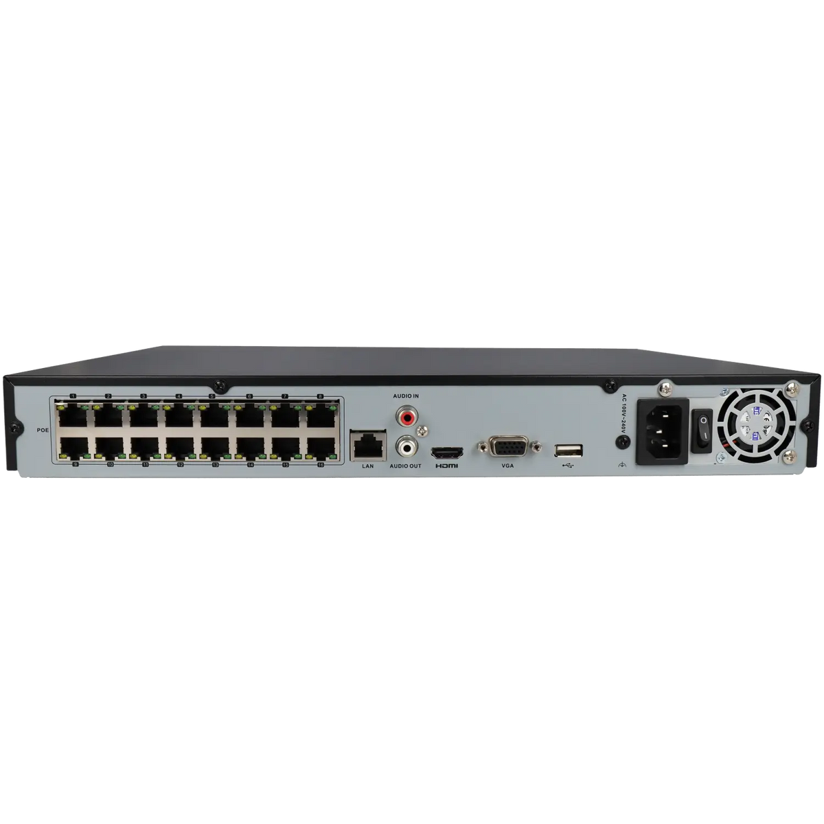 FENIVA | Hikvision - Videoregistratore IP a 16 canali, risoluzione massima 8 Mpx, 16 porte PoE - Serie: Serie 4