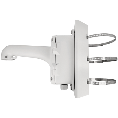 FENIVA | Hikvision - Supporto per palo/lampione - Materiale: Lega di alluminio e acciaio, Uso: Esterno, Installazione: Palo/lampione