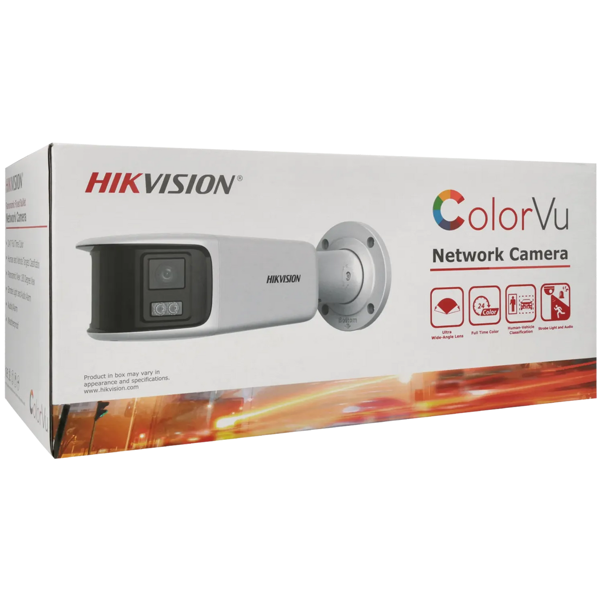 FENIVA | Hikvision - Telecamera panoramica IP da 8 Mpx con ottica fissa - Ottica: 4 mm
