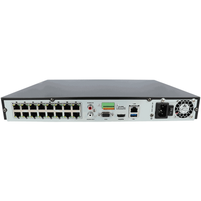 FENIVA | Hikvision - Videoregistratore IP a 16 canali, risoluzione massima 8 Mpx, 16 porte PoE - Serie: Hikvision