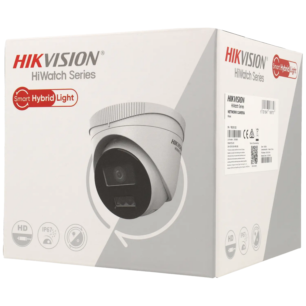 FENIVA | Hikvision - Telecamera minidome IP da 2 Mpx con ottica fissa - Angolo di visione: 103º, Serie: HiWatch