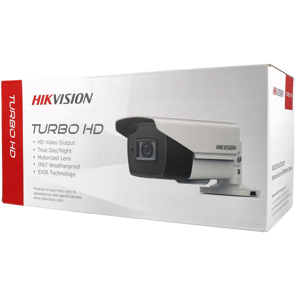 FENIVA | Hikvision - Telecamera bullet 4 in 1 (CVI/TVI/AHD/analogico) da 5 Mpx con ottica varifocale motorizzata (zoom) - Serie: PRO