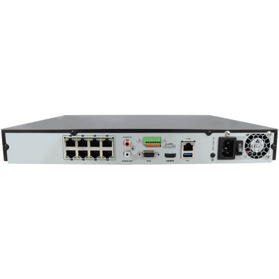 FENIVA | Hikvision - Videoregistratore IP a 8 canali, risoluzione massima 8 Mpx, 8 porte PoE