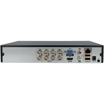 FENIVA | Hikvision - Videoregistratore 5 in 1 (HD-CVI/HD-TVI/AHD/analogico/IP) a 8 canali, risoluzione massima 2 Mpx - Serie: HiWatch, Materiale: Metallo
