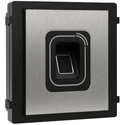 FENIVA | Hikvision - Postazione esterna modulare per videocitofono IP con lettore di schede e impronte - Materiale: Acciaio inossidabile