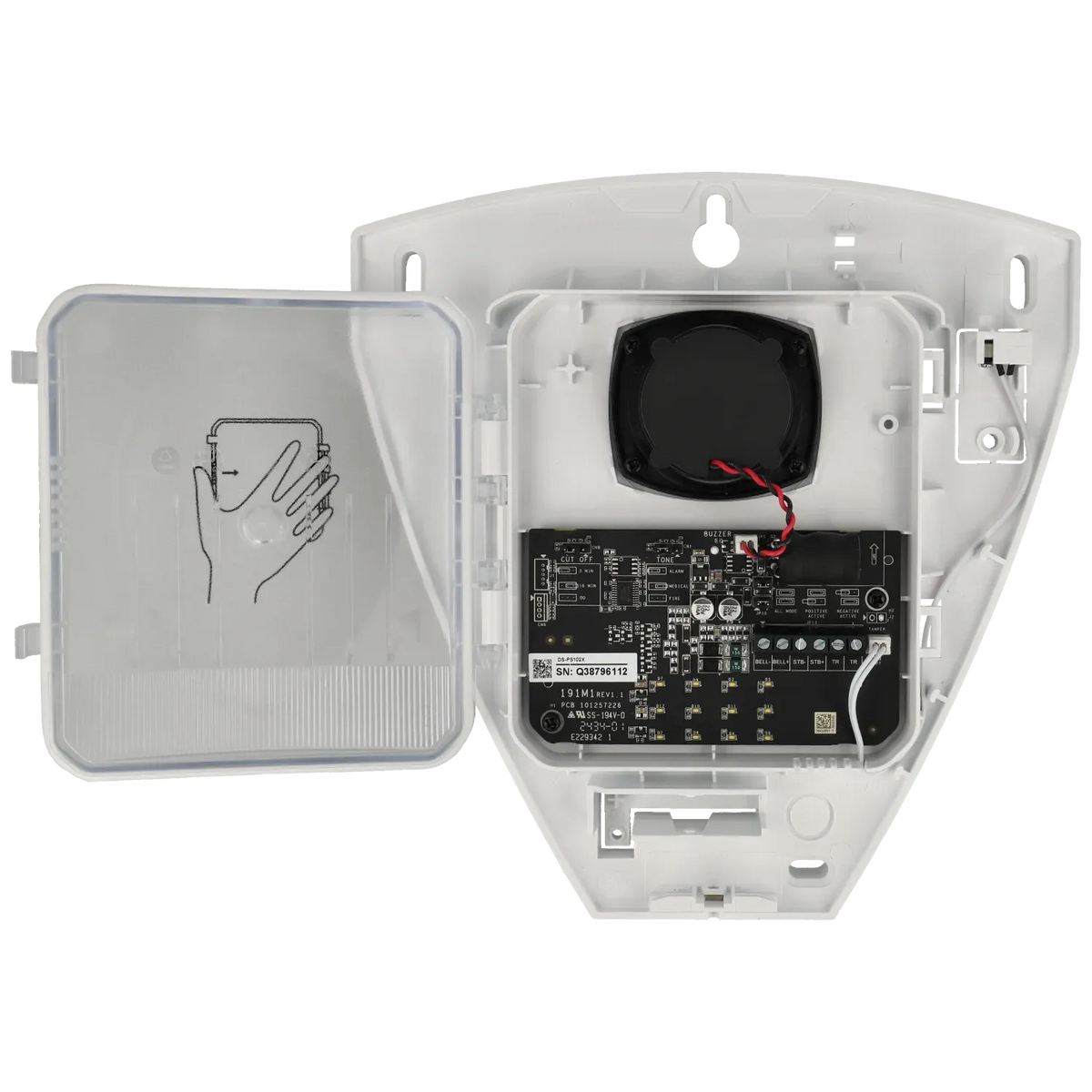 FENIVA | Hikvision - Sirena da esterno cablata - Colore: Rosso