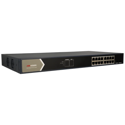 FENIVA | Hikvision - Switch cloud da 18 porte con 16 porte PoE - Installazione: Rack