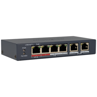 FENIVA | Hikvision - Switch da 6 porte con 4 porte PoE