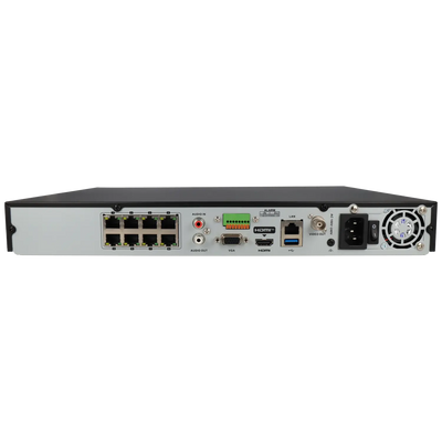 FENIVA | Hikvision - Videoregistratore IP a 8 canali, risoluzione massima 12 Mpx, 8 porte PoE - Serie: PRO