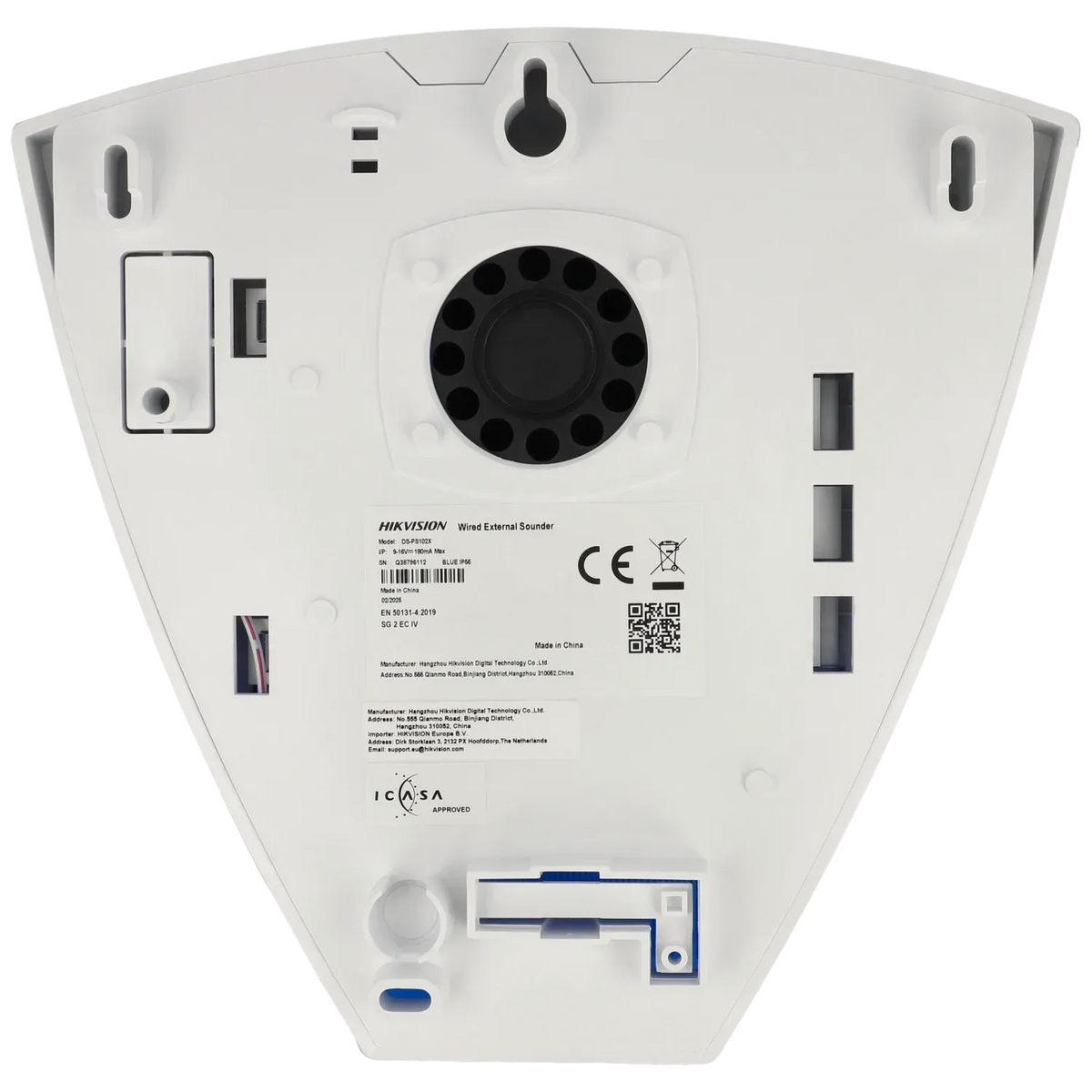 FENIVA | Hikvision - Sirena da esterno cablata - Colore: Blu