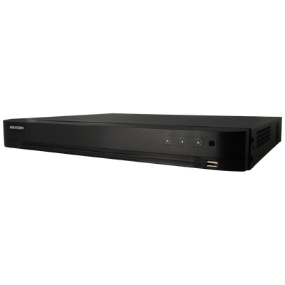 FENIVA | Hikvision - Videoregistratore 5 in 1 (HD-CVI/HD-TVI/AHD/analogico/IP) a 16 canali, risoluzione massima 8 Mpx - Serie: Acusense