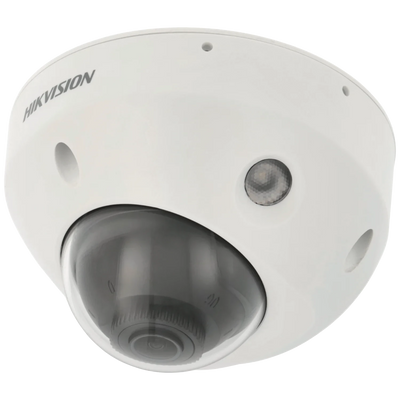 FENIVA | Hikvision - Telecamera minidome IP da 8 Mpx con ottica fissa - Angolo di visione: 108º, Materiale: Alluminio e plastica, Colore: Bianco