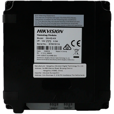 FENIVA | Hikvision - Postazione esterna modulare per videocitofono IP con 6 pulsanti