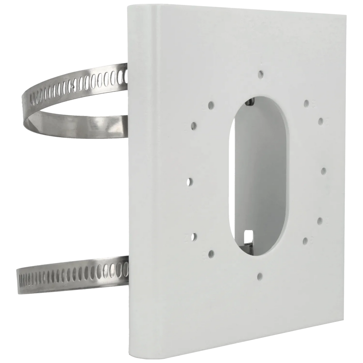 FENIVA | Hikvision - Supporto per palo/lampione - Materiale: Acciaio inossidabile, Uso: Interno/esterno, Installazione: Palo/lampione