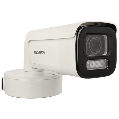FENIVA | Hikvision - Telecamera bullet IP da 8 Mpx con ottica varifocale motorizzata (zoom) - Illuminazione minima: 0.001Lux, Colore: Bianco
