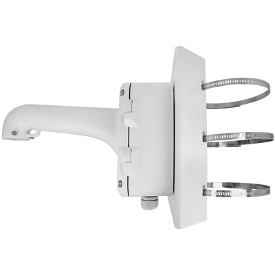 FENIVA | Hikvision - Supporto per palo/lampione - Materiale: Lega di alluminio e acciaio, Uso: Esterno, Installazione: Palo/lampione