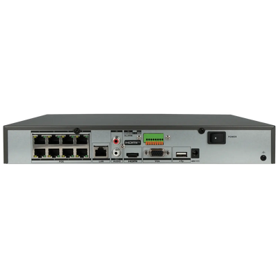 FENIVA | Hikvision - Videoregistratore IP a 8 canali, risoluzione massima 12 Mpx, 8 porte PoE - Serie: PRO