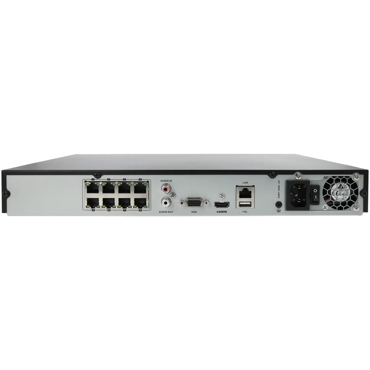 FENIVA | Hikvision - Videoregistratore IP a 8 canali, risoluzione massima 8 Mpx, 8 porte PoE - Serie: Serie 4