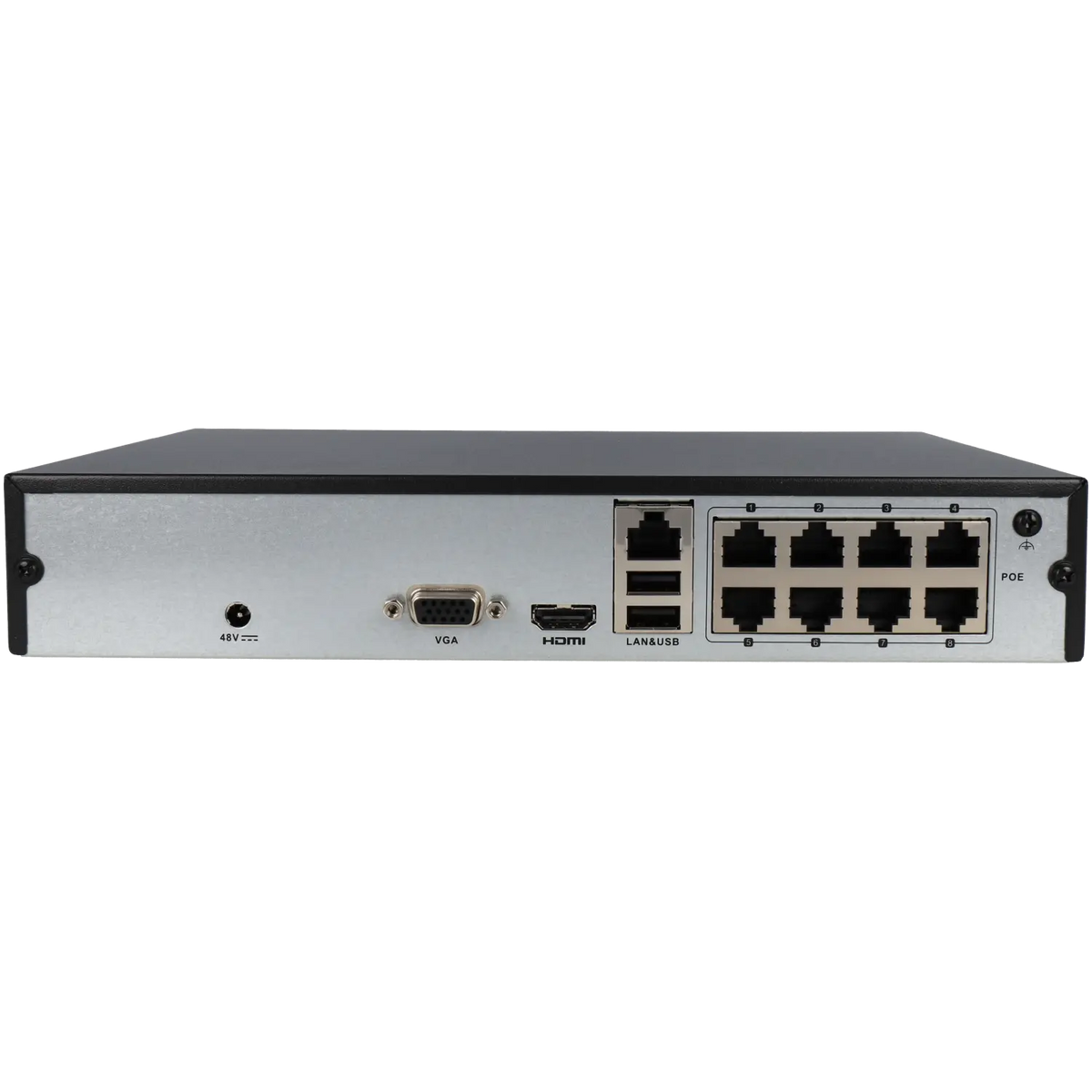FENIVA | Hikvision - Videoregistratore IP a 8 canali, risoluzione massima 4 Mpx, 8 porte PoE