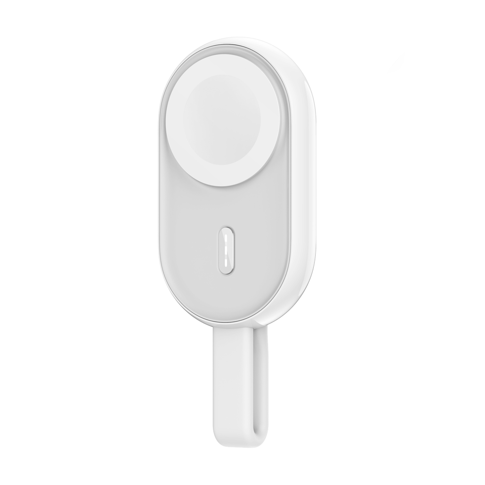 VEGER - Power bank wireless con LED di ricarica - Capacità 1200mAh - Ingresso USB-C, Uscita Wireless per AppleWatch - Carica 1 dispositivo