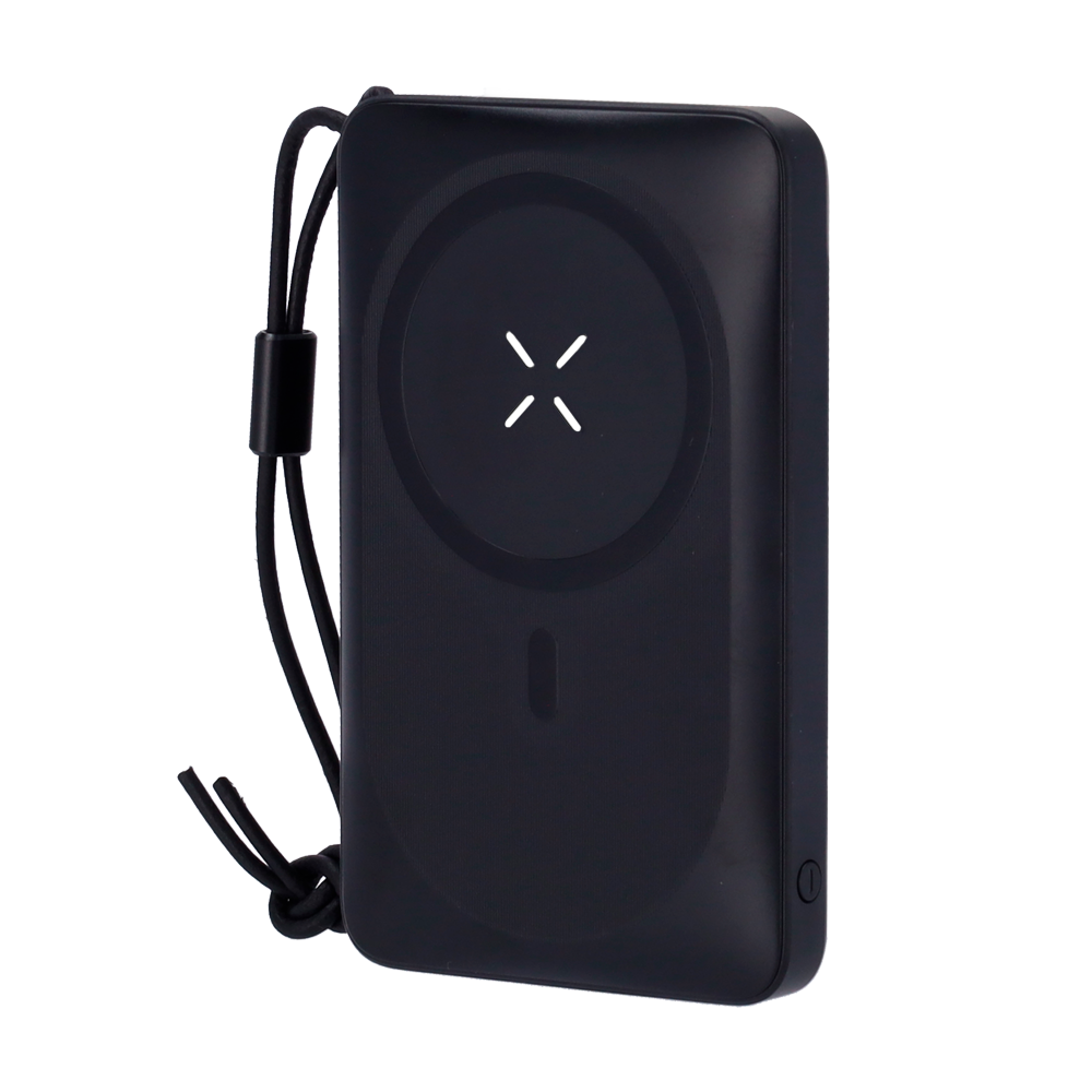 VEGER - Power bank magnetico e wirelesso con LED  - Capacità 10000mAh - Ricarica veloce PD20W - Ingressi USB-C,Lightning/ USB-A,C, Wireless - Ricarica di 3 dispositivi contemporaneamente