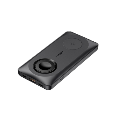 VEGER - Power bank magnetico e wireless con LED - Capacità 10000mAh - Ricarica veloce PD22.5W - Ingressi USB-C ,Lightning /USB-A,C ,2inalámbrica - Ricarica di 4 dispositivi contemporaneamente