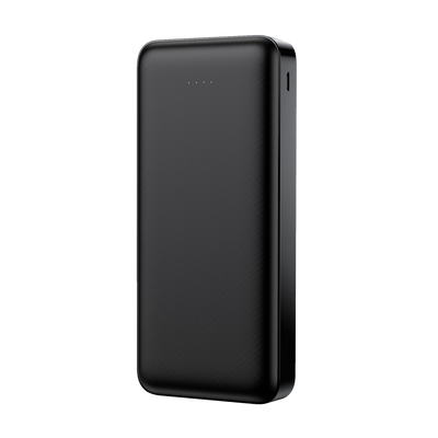 VEGER - Power bank con indicatore di ricarica a LED - Capacità 20000mAh  - Ingressi Micros USB, USB-C, Uscite 2 USB-A  - Ricarica di 2 dispositivi contemporaneamente