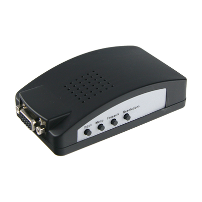 Adatattore video - Ingressi: VGA, SVIDEO o Vídeo BNC - Uscita: VGA - Molteplici risoluzioni supportate - Sistema video NTSC, PAL e SECAM - Impostazioni immagini tramite menù OSD