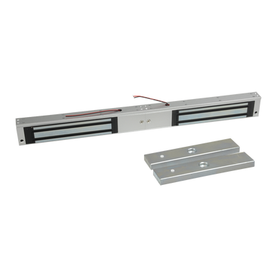 Ventosa elettromagnetica - Per doppia porta - Modo apertura Fail Safe - Forza di tenuta 280 kg per ogni ventosa - sensore di stato della chiusura e porta - Profili diversi compatibili