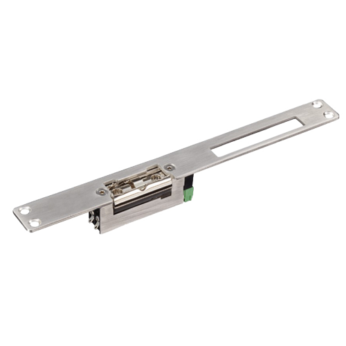 Apriporte elettrico - Per porta singola | Scrocco regolabile - Modalità di apertura Fail Secure (NO) | Segnale porta - Forza di tenuta 300 kg - Alimentazione DC 12V - Montaggio ad incasso| Incontro serratura