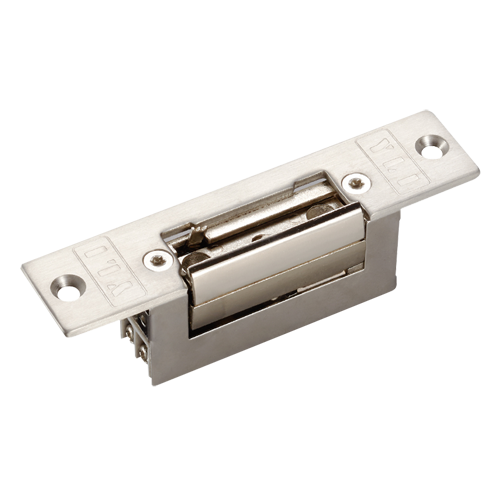 Apriporte elettrico - Per porta semplice - Modalità di apertura Fail Secure (NO) | Segnale porta - Forza di tenuta 300 kg - Alimentazione DC 12V - Montaggio ad incasso | Passaggio libero